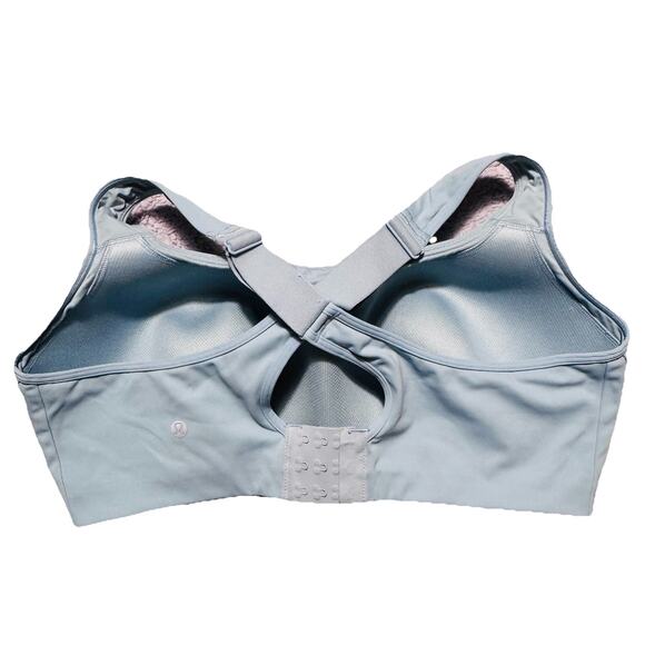 Lululemon Blue Crossover Support Light Blue Sportsbra Top 38G - Picture 1 of 4